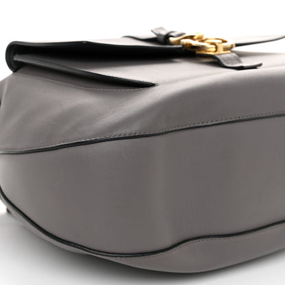 Salvatore Ferragamo Calfskin Fiona Hobo Grey 8 of 10