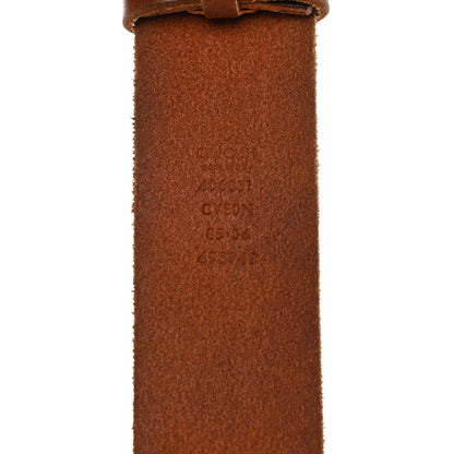 Gucci Cuoio Toscano Nickel Double Double G 40mm Belt 85 34 Cuir 3 of 5