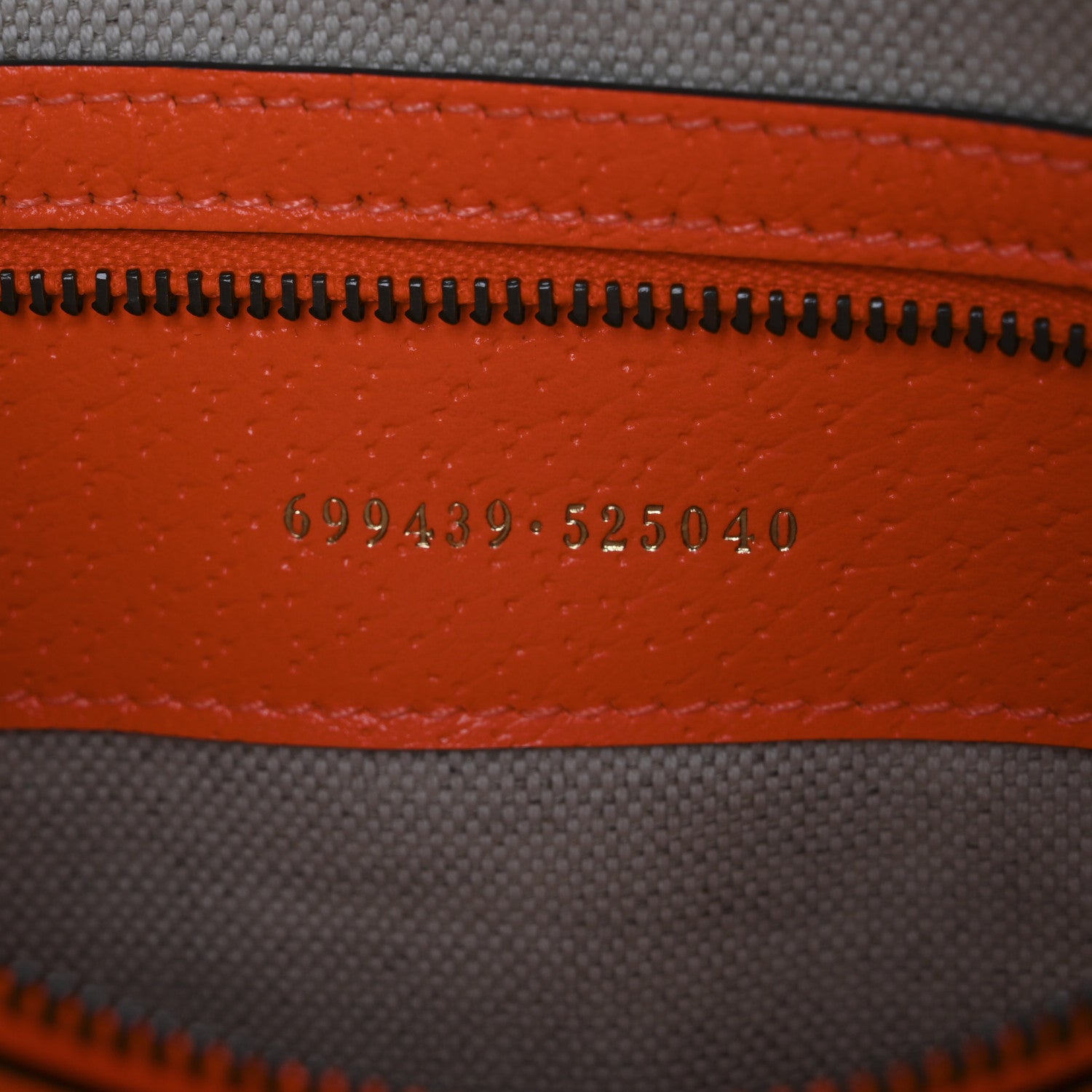Gucci GG Supreme Monogram Textured Dollar Calfskin Web Ophidia Wristlet Shoulder Bag Beige Ebony Orange 7 of 12