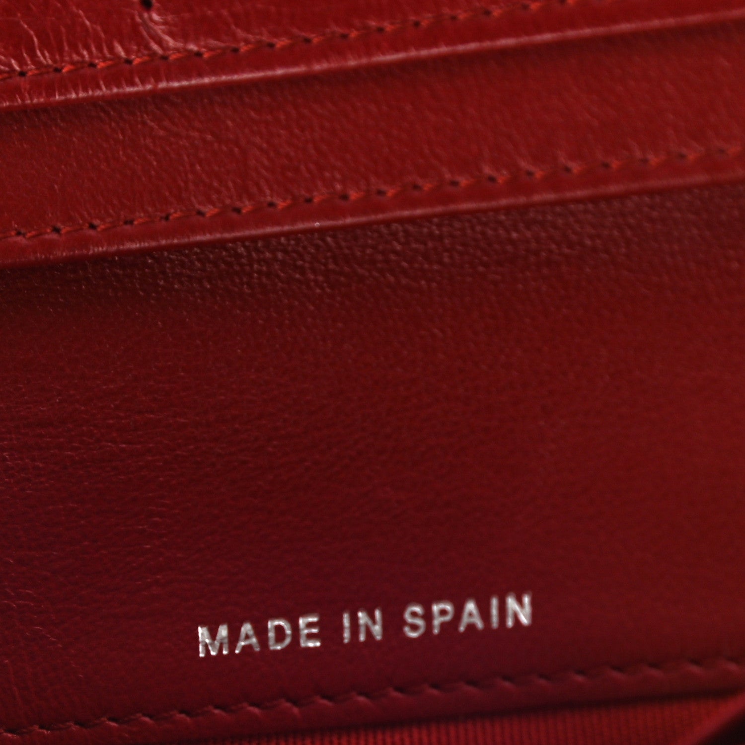 Chanel Lambskin Quilted Zipped Pocket Wallet Red 9 of 13