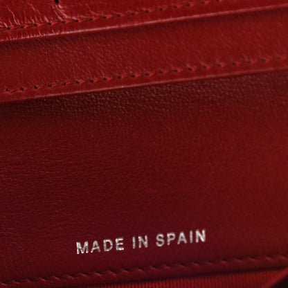 Chanel Lambskin Quilted Zipped Pocket Wallet Red 9 of 13
