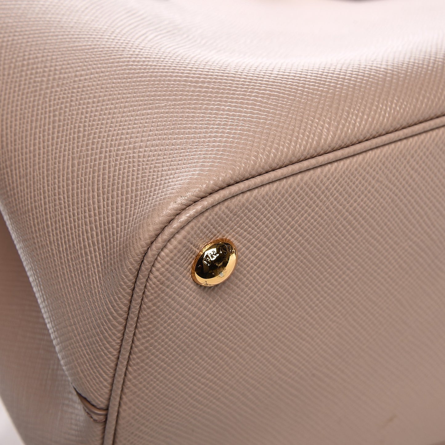 Saffiano Cuir Small Double Bag Cammeo Rosa