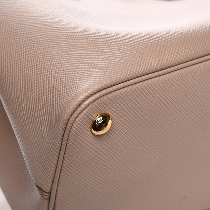 Prada Saffiano Cuir Small Double Bag Cammeo Rosa 13 of 14