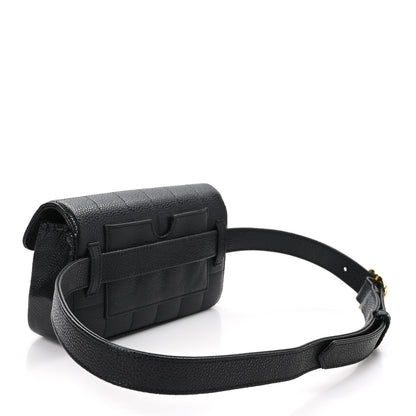 Chanel Caviar Chocolate Bar Quilted Flap Waist Belt Bag 90 36 75 30 Black 4 of 10