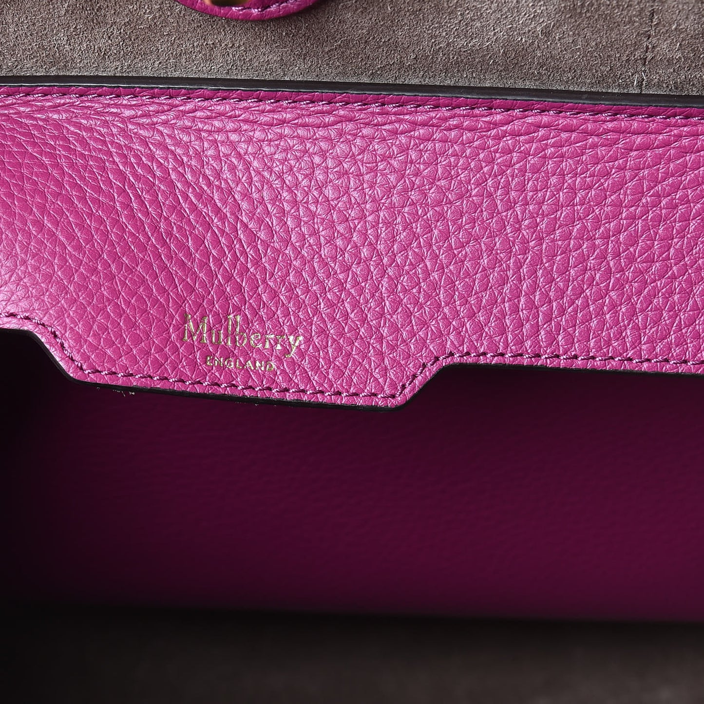 Small Classic Grain Bayswater Tote Violet Clay