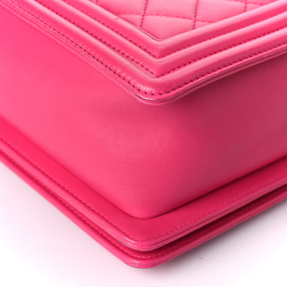 Chanel Lambskin Quilted Large Boy Flap Pink 10 of 14