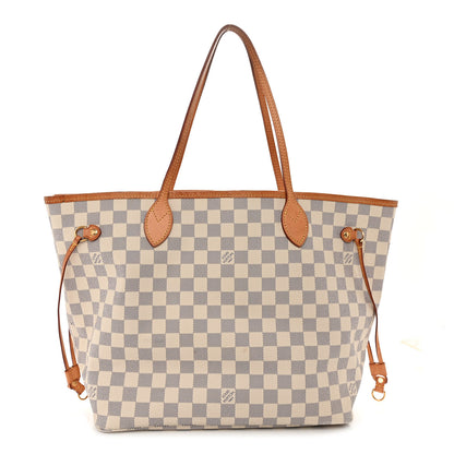 Louis Vuitton Damier Azur Neo Neverfull MM Rose Ballerine 3 of 12