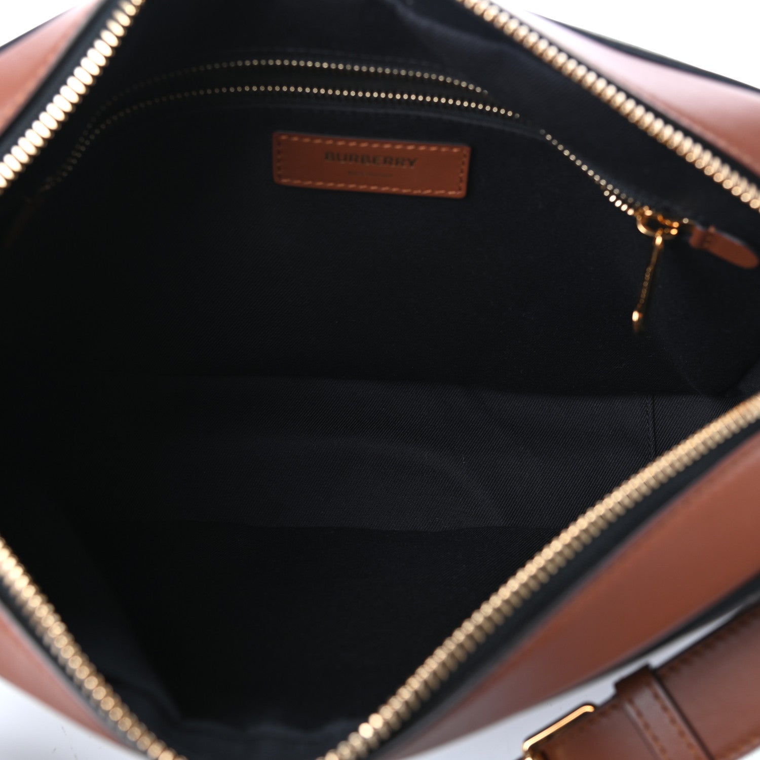 Burberry E-Canvas Monogram Calfskin Knight Messenger Bag Bridle Brown 5 of 9