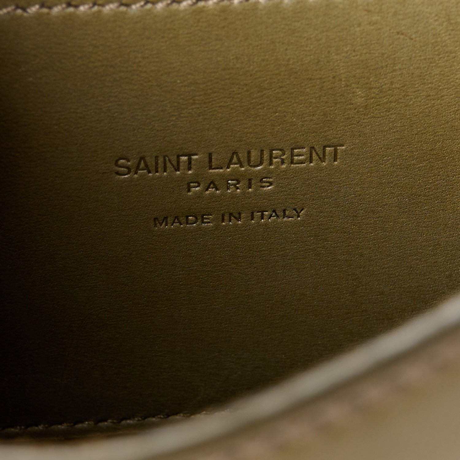 Saint Laurent Smooth Calfskin Classic Monogram Small Kaia Satchel Green 7 of 11