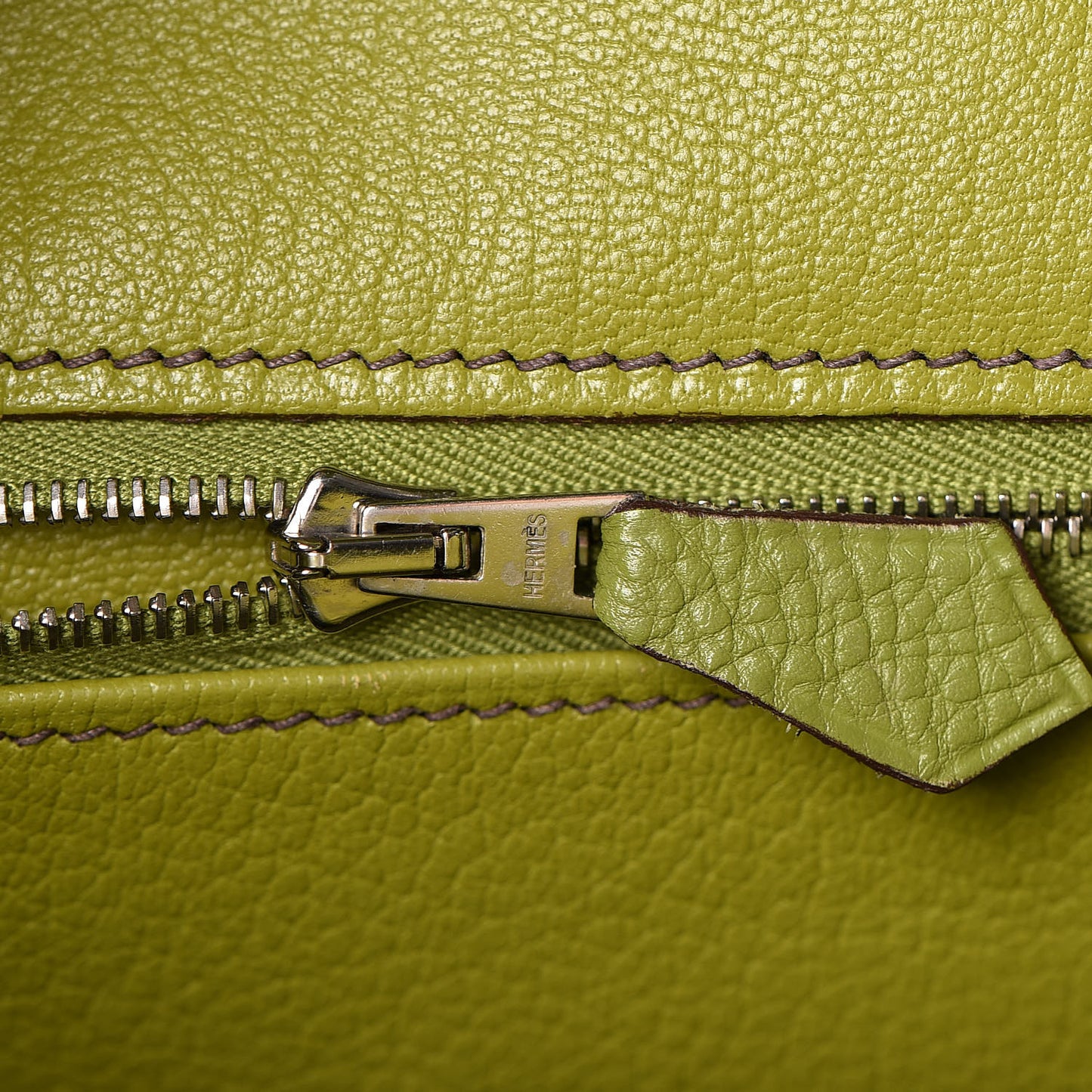 Togo Birkin 35 Vert Anis