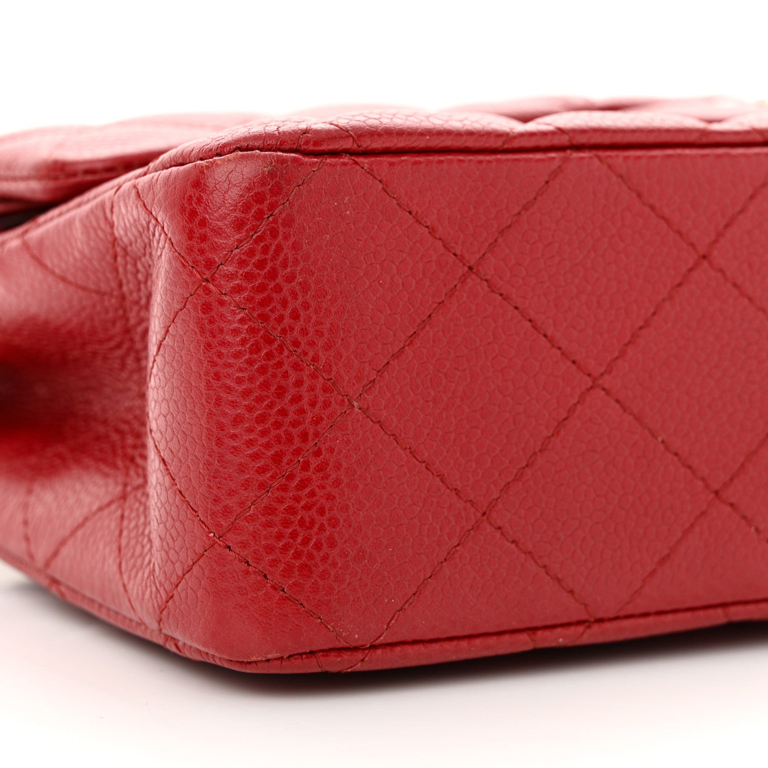 Chanel Caviar Quilted Medium Double Flap Red 9 of 15