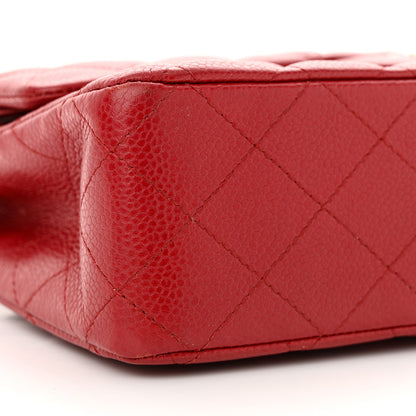 Chanel Caviar Quilted Medium Double Flap Red 9 of 15