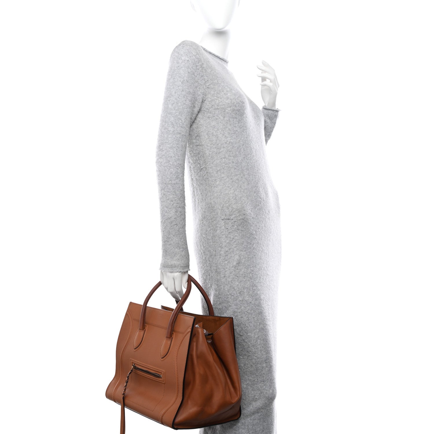 Celine Smooth Calfskin Medium Phantom Luggage Tan 2 of 10