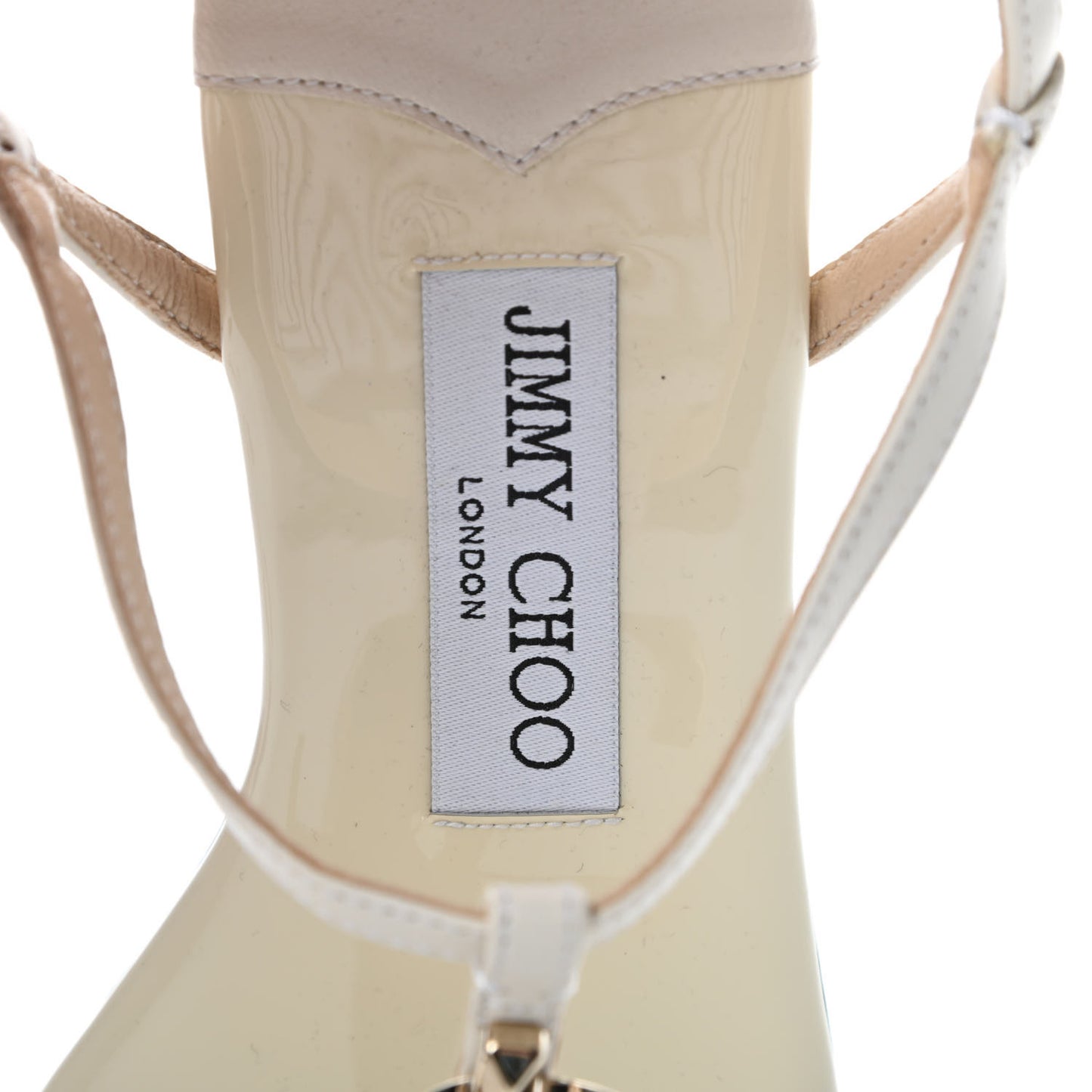 Nappa Patent Alodie Flat Sandals 36 Latte