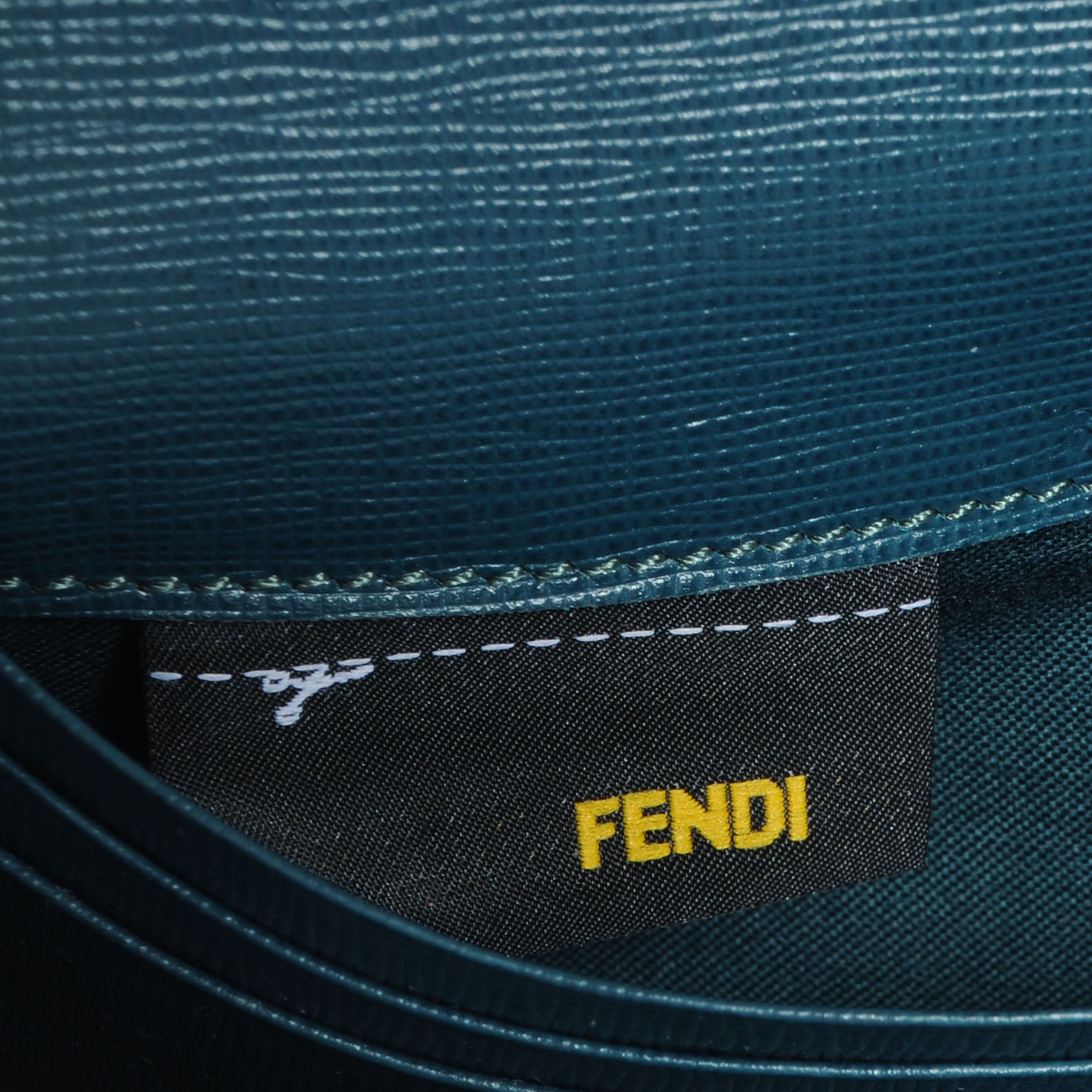 Fendi Vitello Crystal Tooth Monster Continental Wallet Oceano Multicolor 7 of 10