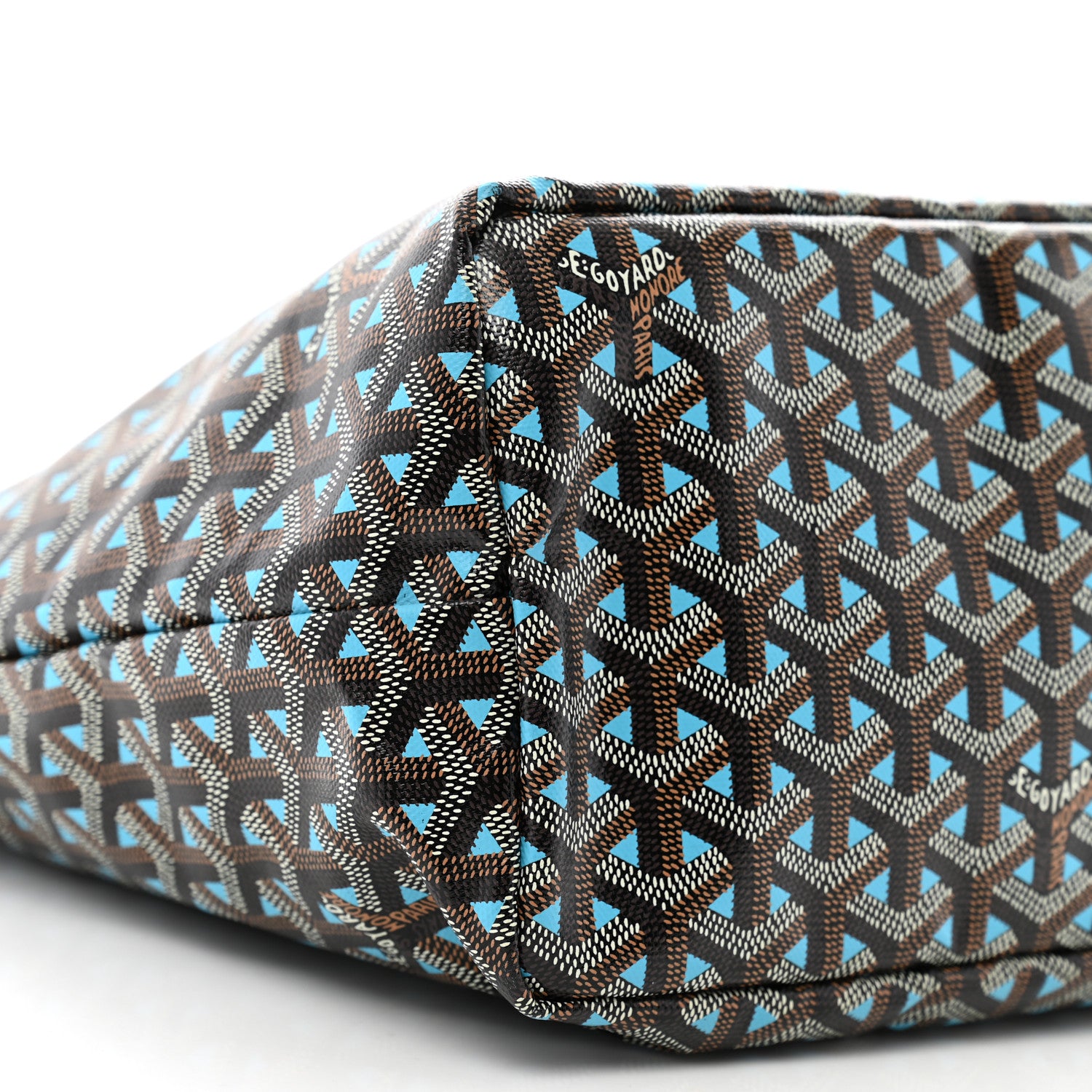 Goyard Goyardine Saint Louis Claire Voie PM Black Blue 10 of 11