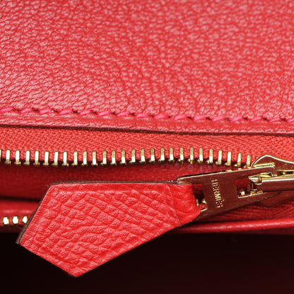 Hermes Epsom Birkin 30 Rouge Casaque 24 of 26