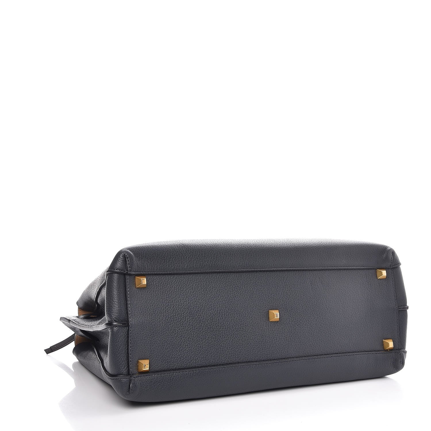 MCM Grained Calfskin Medium Milla Tote Phantom Grey 4 of 13