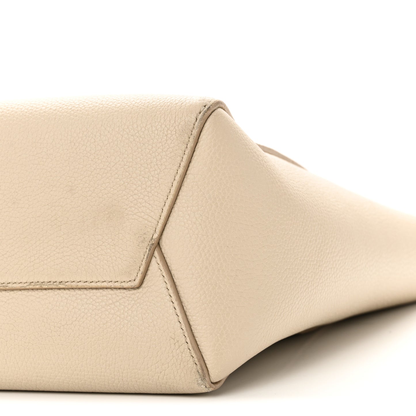 Soft Grained Calfskin Small Sangle Bucket Bag Light Taupe