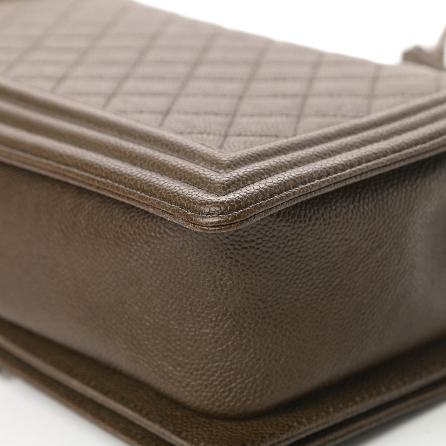 Chanel Caviar Quilted New Medium Boy Flap Khaki 11 of 16