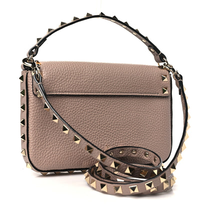 Valentino Garavani Grainy Calfskin Rockstud Crossbody Pouch Poudre 3 of 10