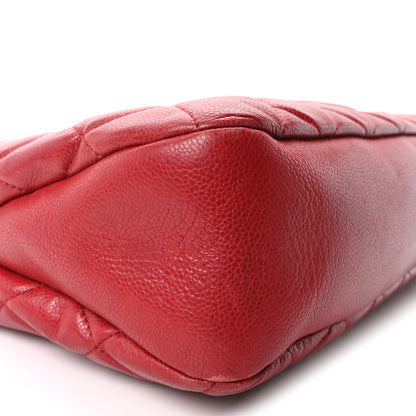 Chanel Caviar Quilted Timeless CC Soft Tote Red Red 9 of 10
