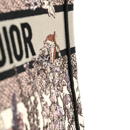 Christian Dior Canvas Embroidered Medium 4 Saisons Hiver Soleil Book Tote Multicolor 11 of 13