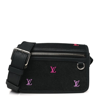 Louis Vuitton Denim Blason Monogram Bosphore Wearable Wallet Gradient Orange 1 of 8