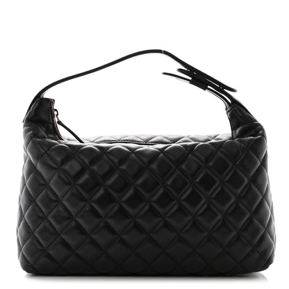 Chanel Lambskin Quilted Hobo Black 1 of 9