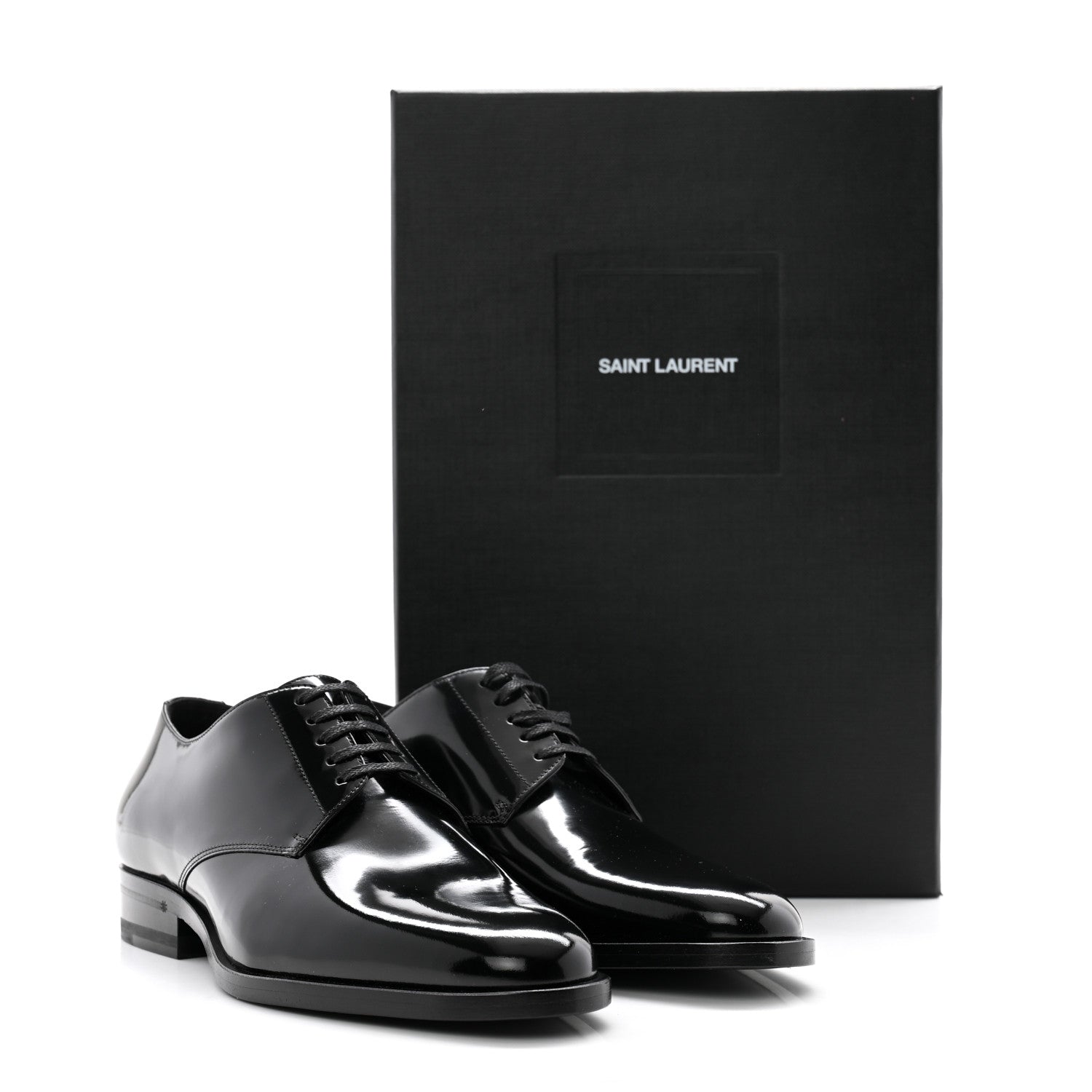Saint Laurent Patent Calfskin Montaigne 25 Uniform 36 Black 9 of 9