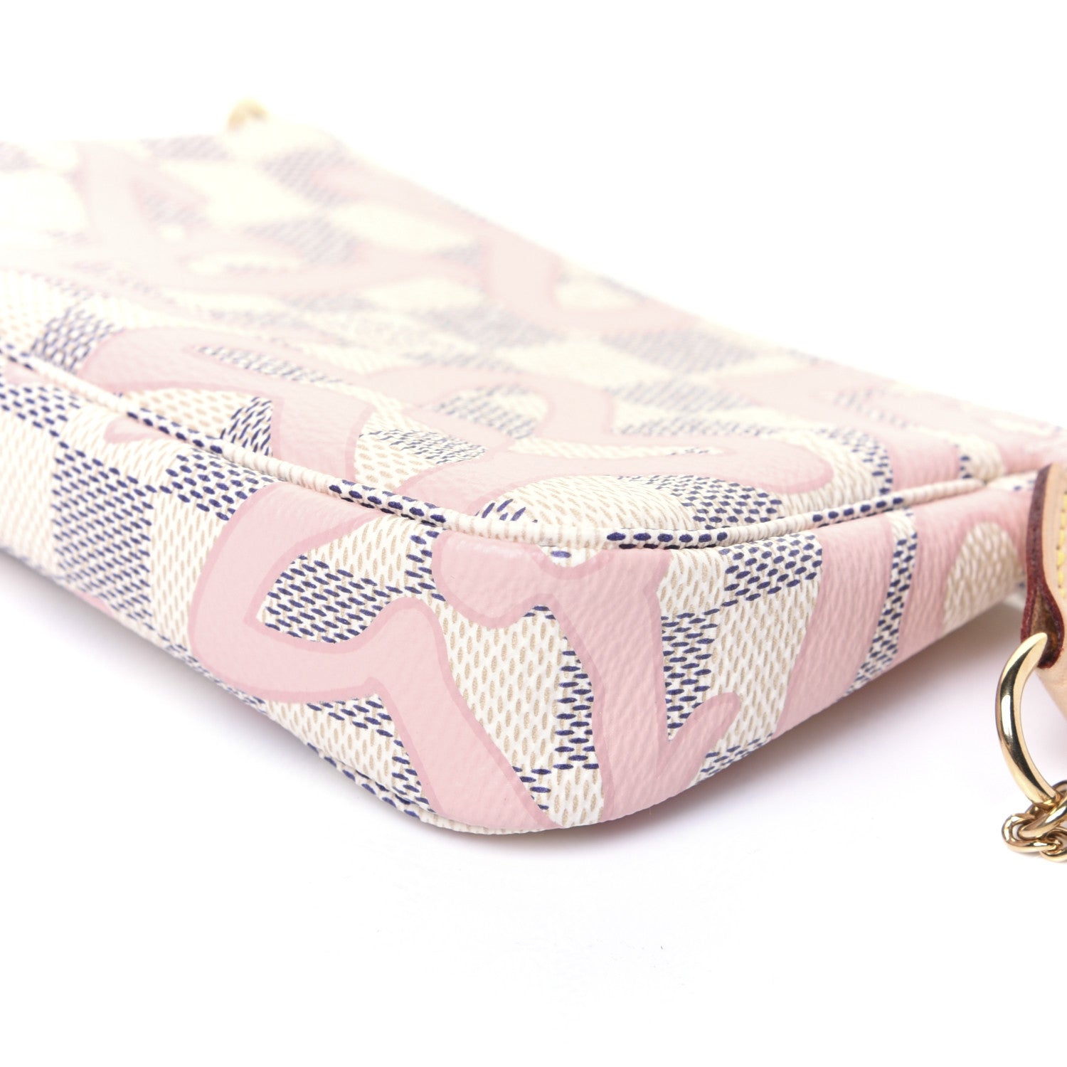 Louis Vuitton Damier Azur Tahitienne Mini Pochette Accessories 7 of 10