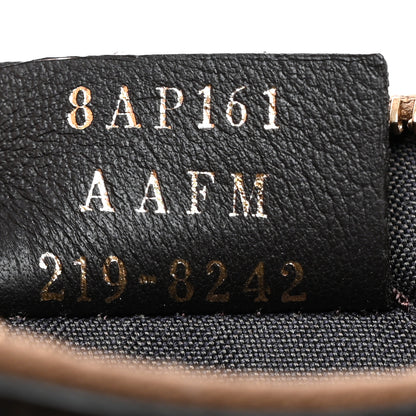 Fendi Vitello Soft F is Fendi Bi-Color FF 1974 Embossed Key Case Pouch Maya Black 7 of 7