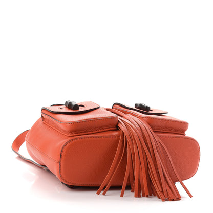 Gucci Cellarius Calfskin Medium Bamboo Backpack New Dark Orange 4 of 10