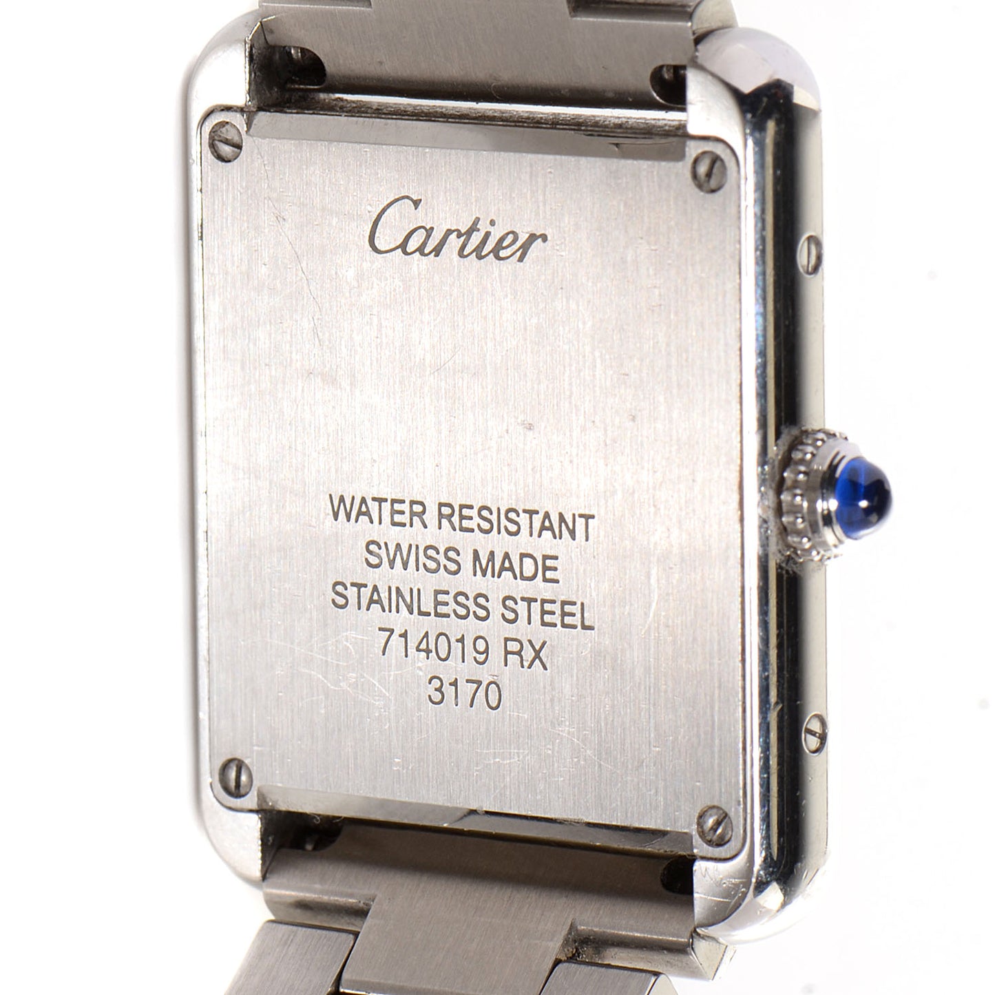 Stainless Steel 24mm Tank Solo Quartz Watch