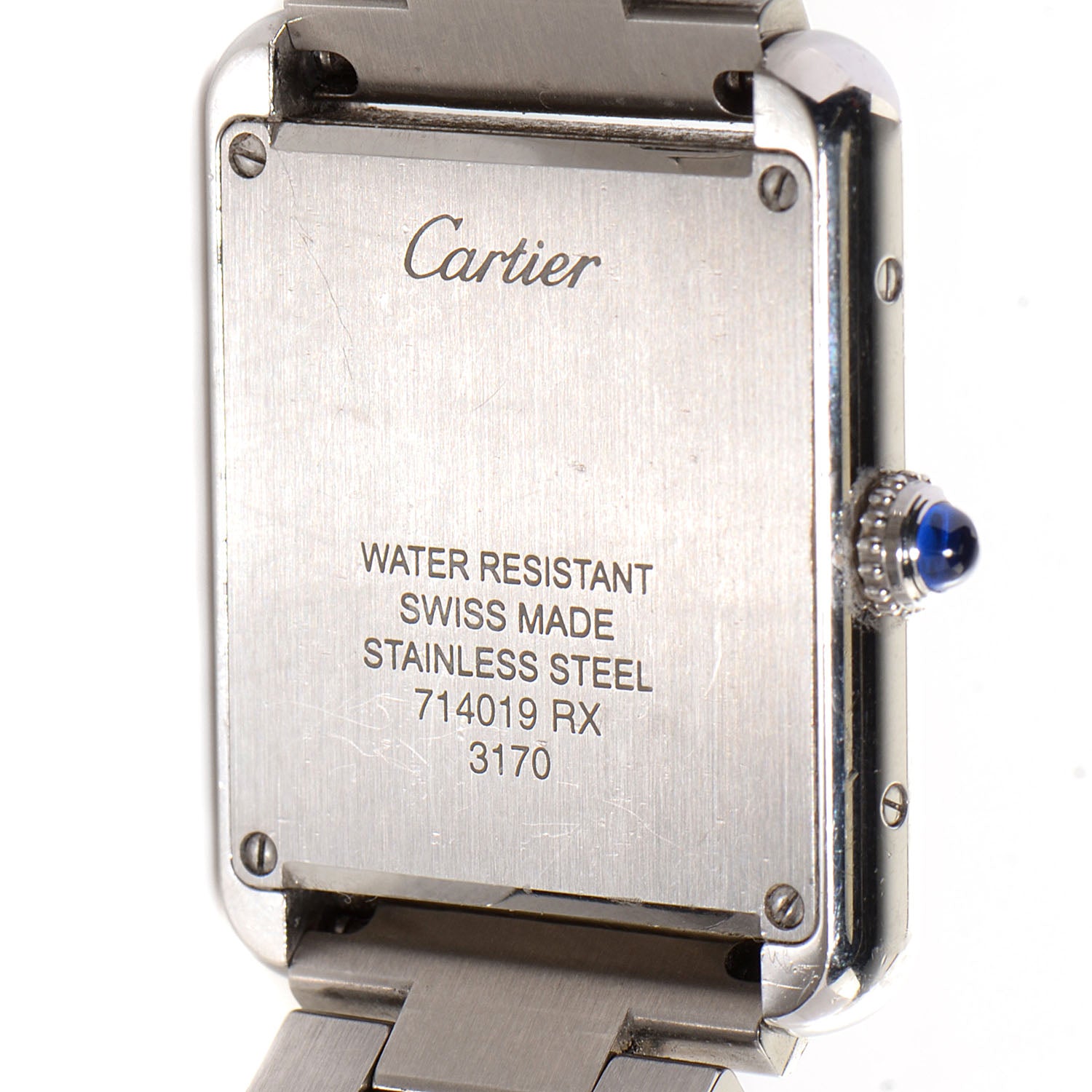 Cartier Stainless Steel 24mm Tank Solo Quartz Watch 4 of 9