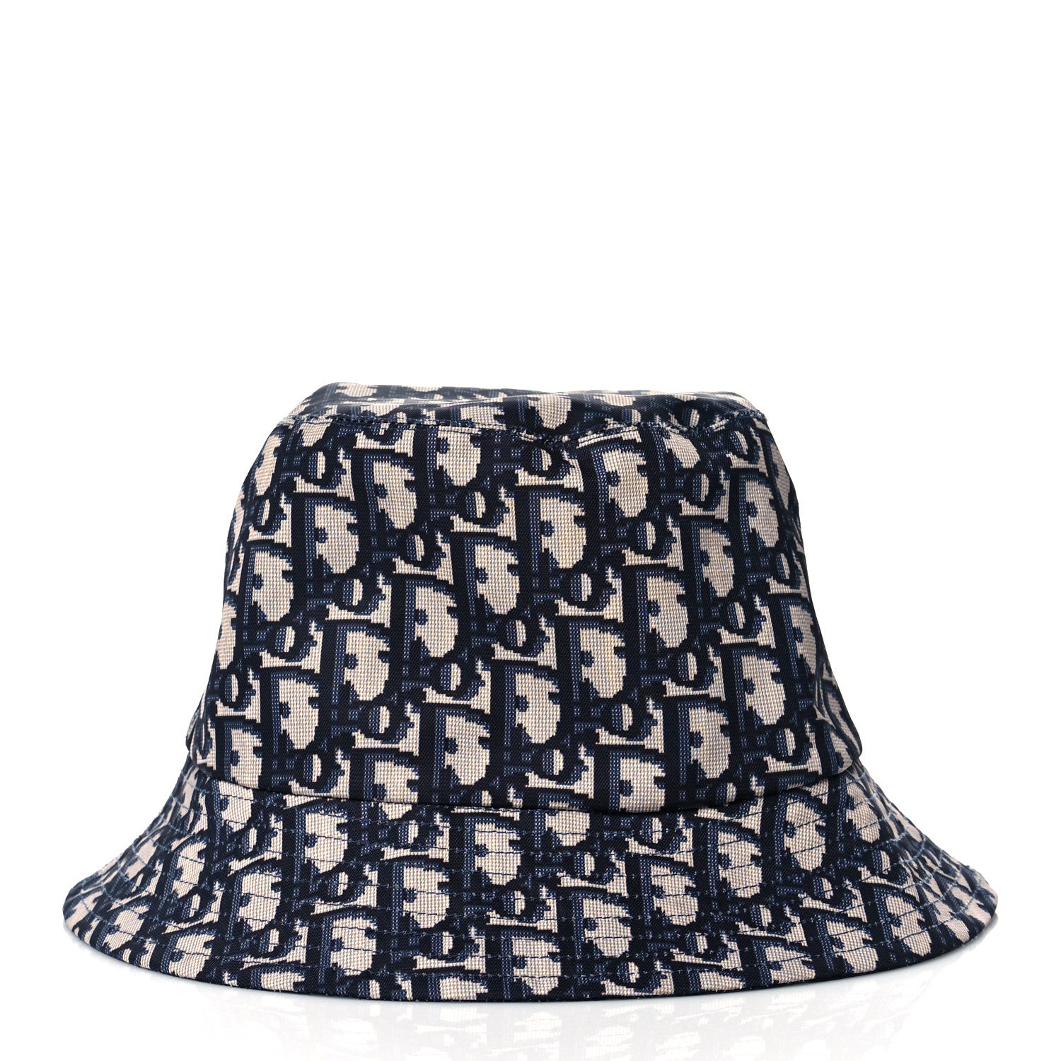 Christian Dior Oblique Reversible Teddy-D Brim Bucket Hat 58 Blue 5 of 11