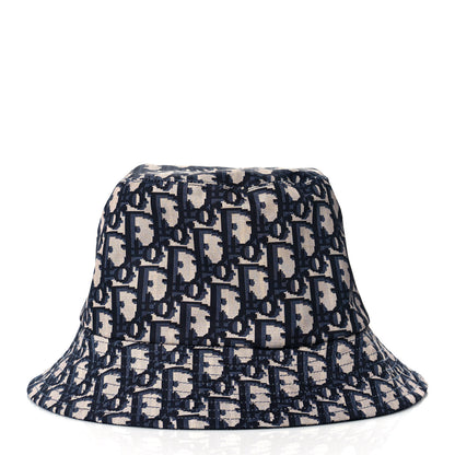 Christian Dior Oblique Reversible Teddy-D Brim Bucket Hat 58 Blue 5 of 11