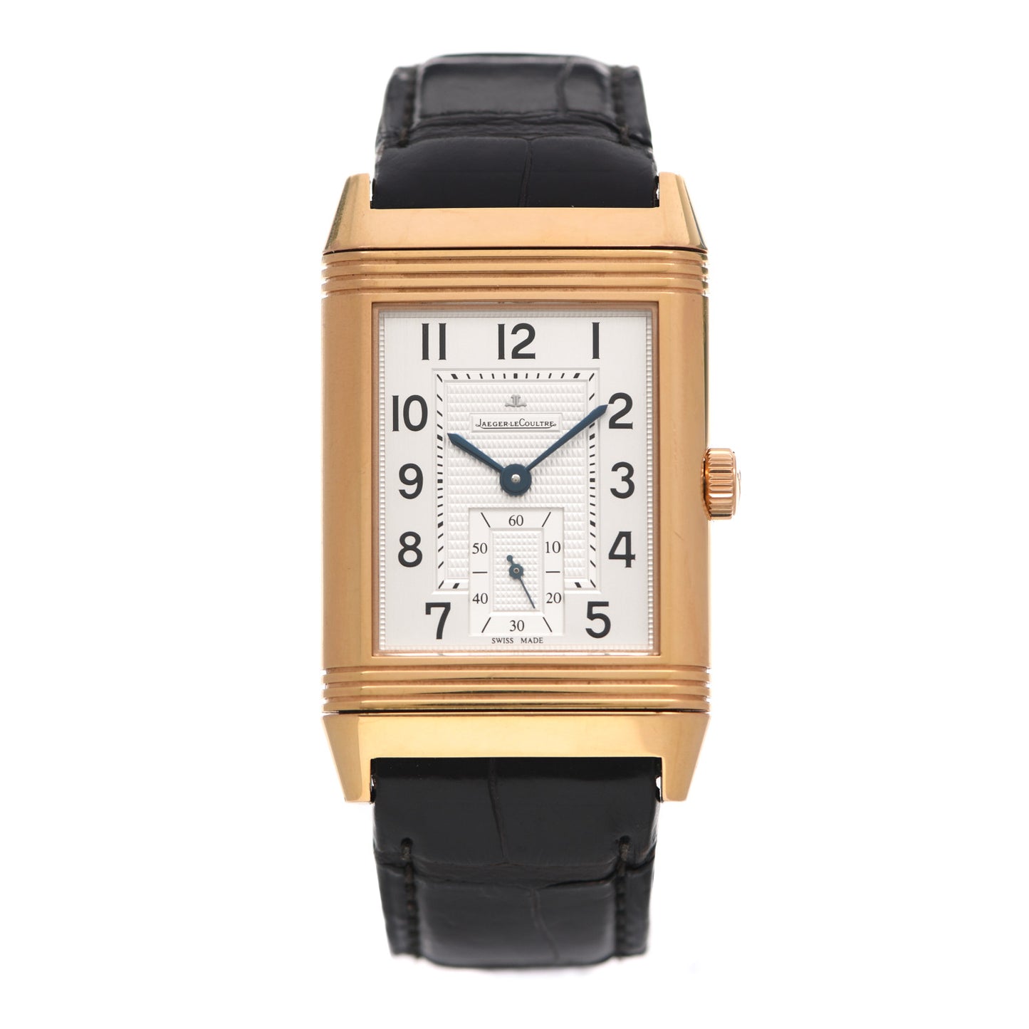 18K Rose Gold Alligator 30mm Grande Reverso 976 Manual Winding Watch Q3732420