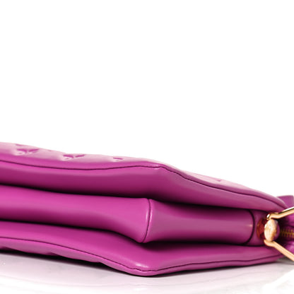 Louis Vuitton Lambskin Embossed Monogram Coussin BB Orchid 9 of 9