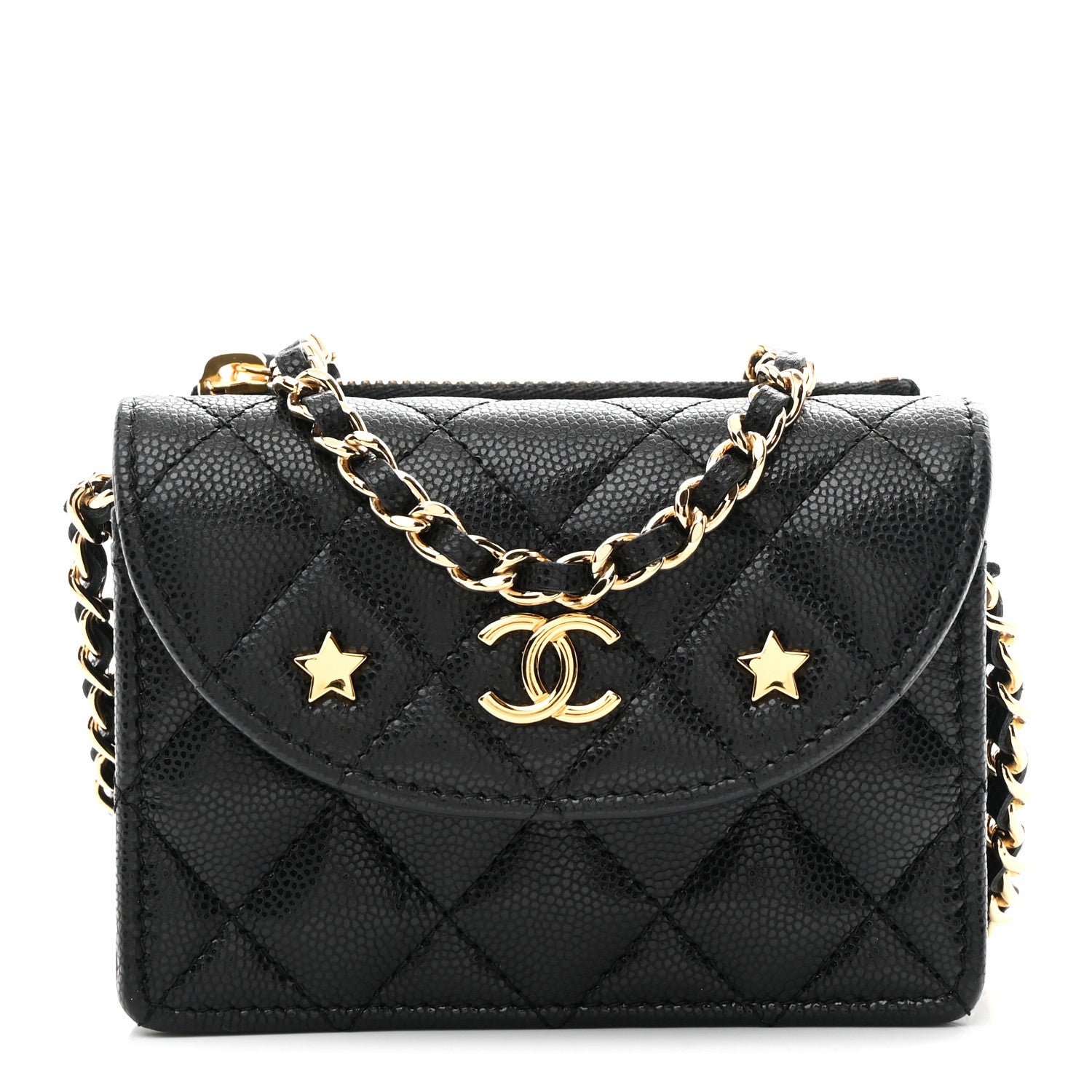 Chanel Caviar Quilted Clutch With Chain Black 1 of 12