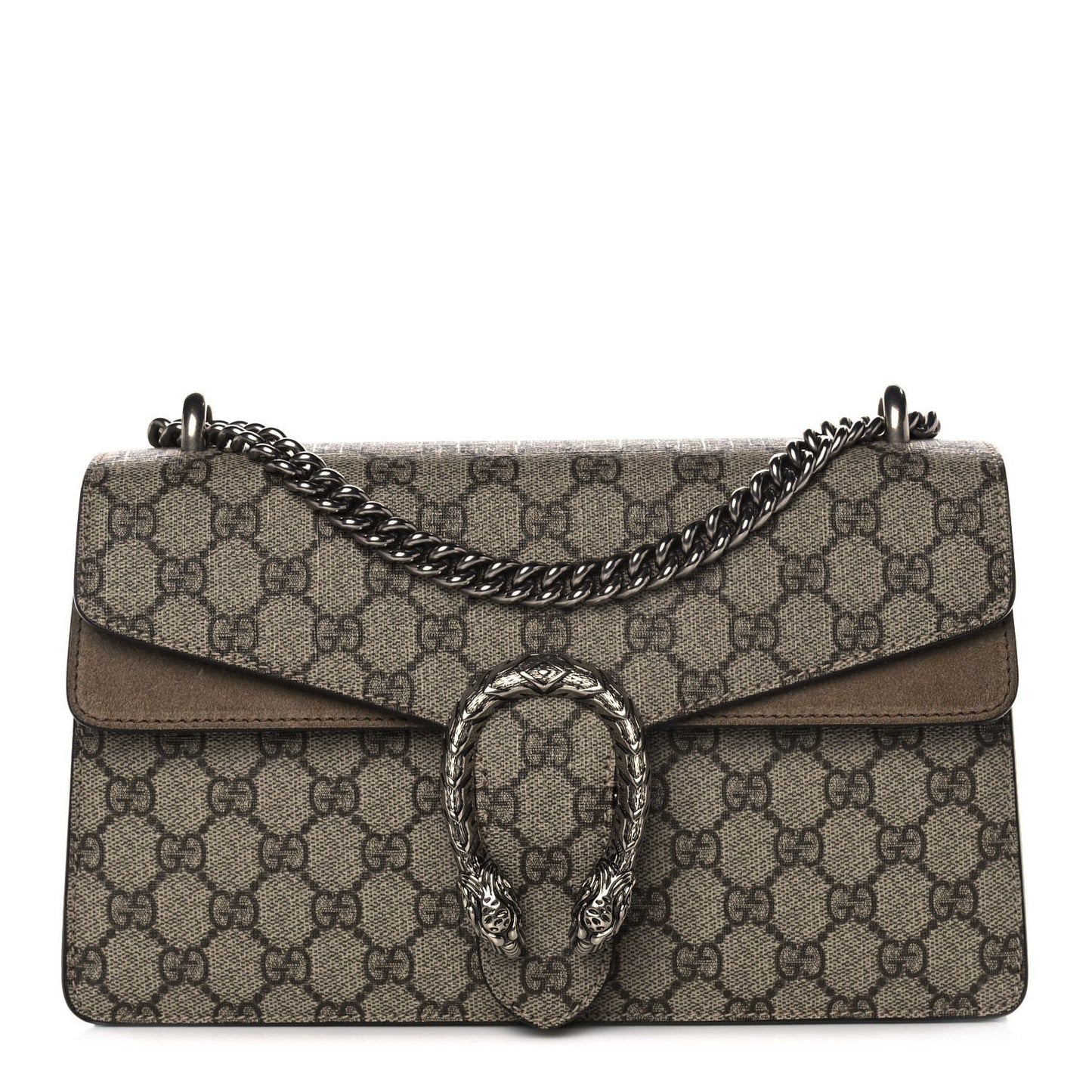 GG Supreme Monogram Small Dionysus Shoulder Bag Taupe