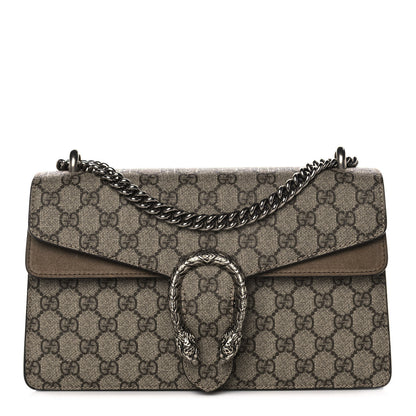 Gucci GG Supreme Monogram Small Dionysus Shoulder Bag Taupe 1 of 13