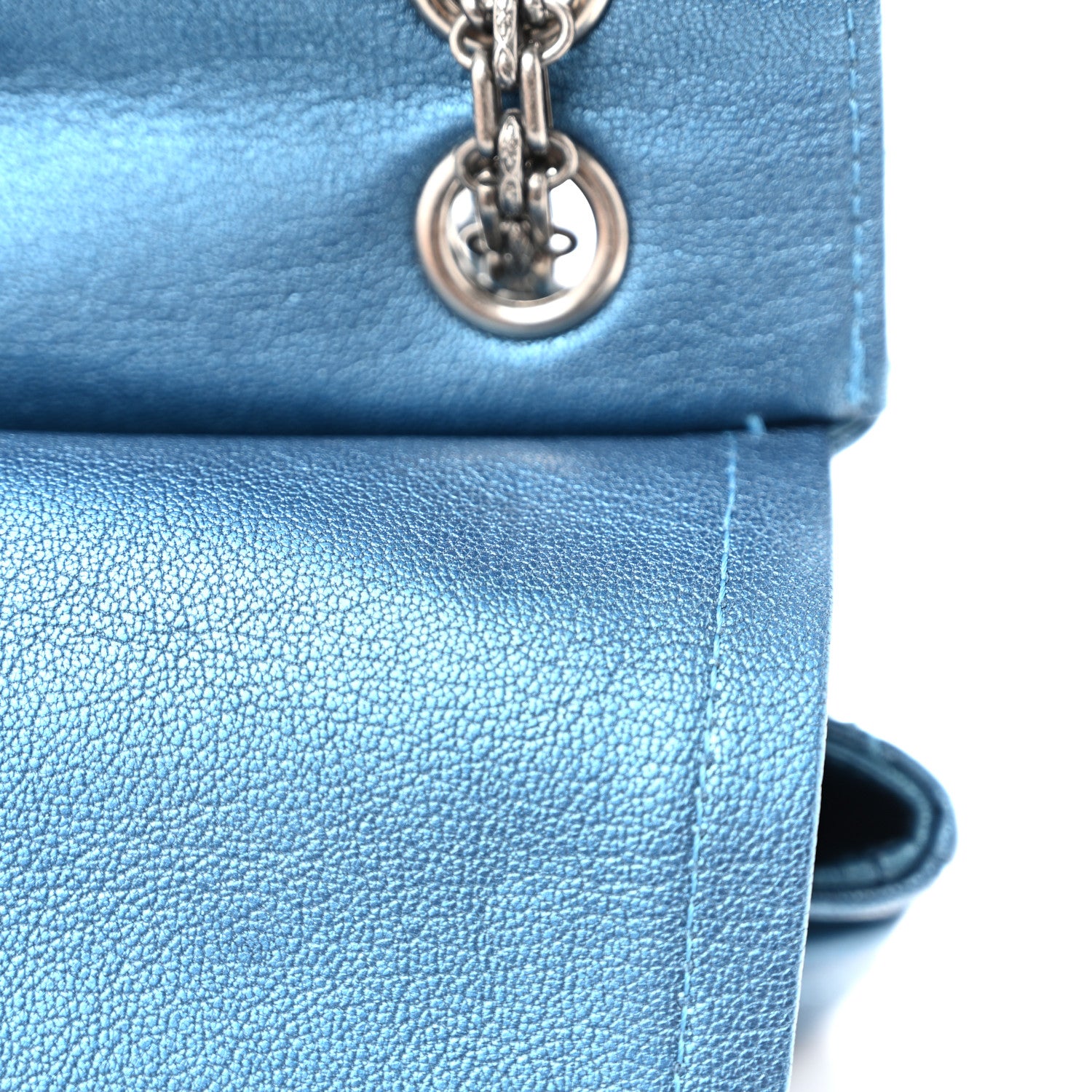 Chanel Metallic Sheepskin Quilted 2.55 Reissue 225 Flap  Blue 11 of 11