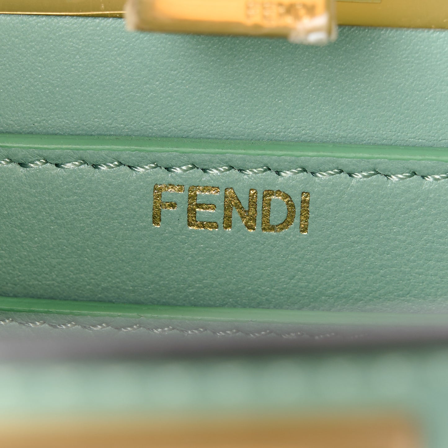 Shiny Nappa Petite Peekaboo I SEE U Satchel Menta