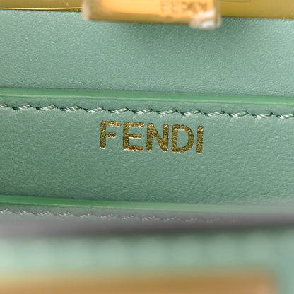 Fendi Shiny Nappa Petite Peekaboo I SEE U Satchel Menta 7 of 12