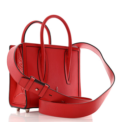 Christian Louboutin Calfskin Spikes Loubinthesky Mini Paloma Red 3 of 9