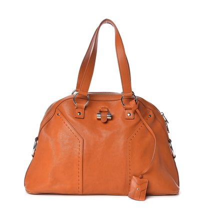 Saint Laurent Calfskin Large Muse Orange 1 of 11
