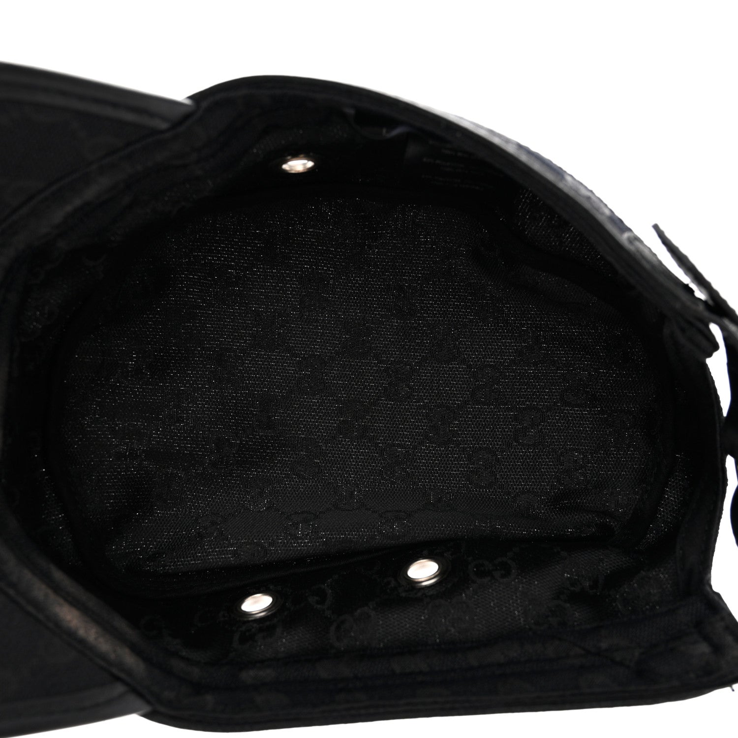 Gucci Monogram Canvas Military Hat L Black 7 of 9