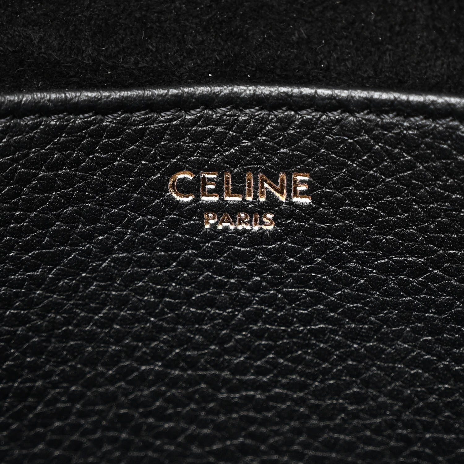 Celine Grained Calfskin Triomphe Mini Cabas Anais Black 6 of 11
