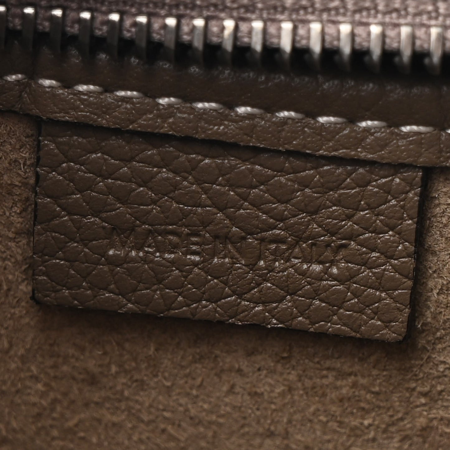 Drummed Calfskin Nano Luggage Souris